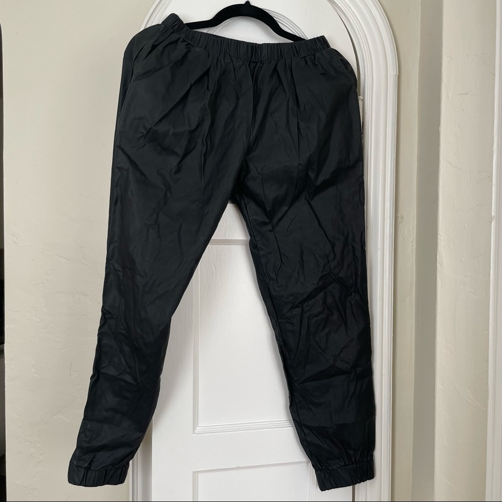 Urban Outfitters Sparkle and Fade black vegan leather joggers size Small